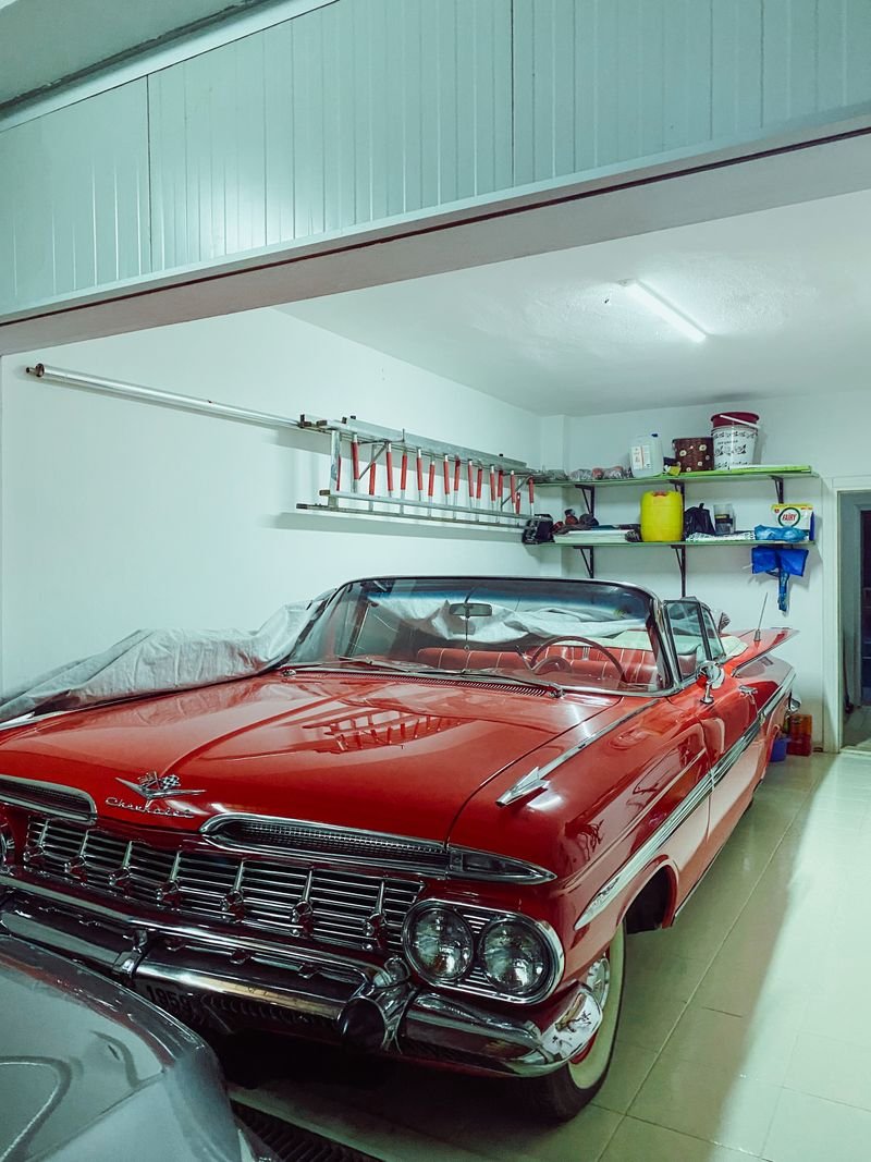 Finished garage interior